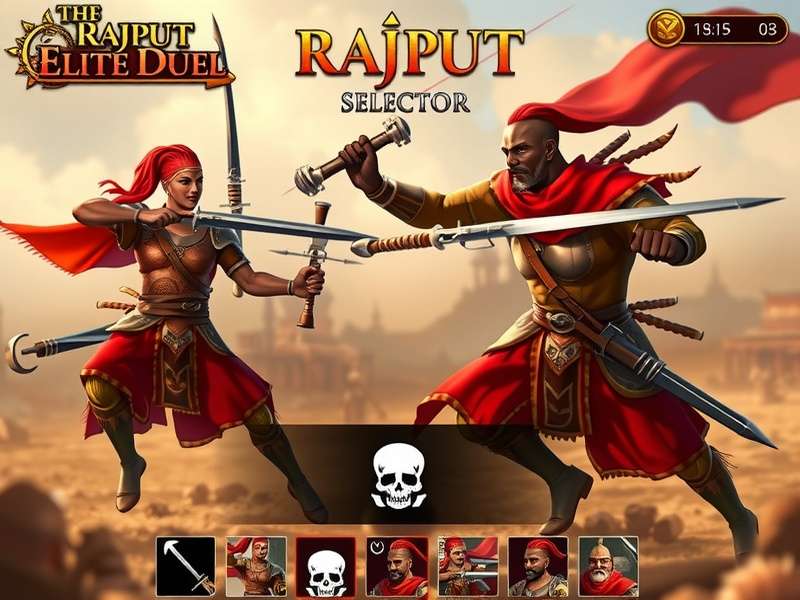 Rajput Elite Duel character selection screen